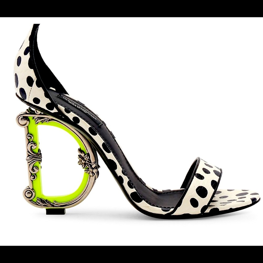 DG Snakeskin Heel Sandals